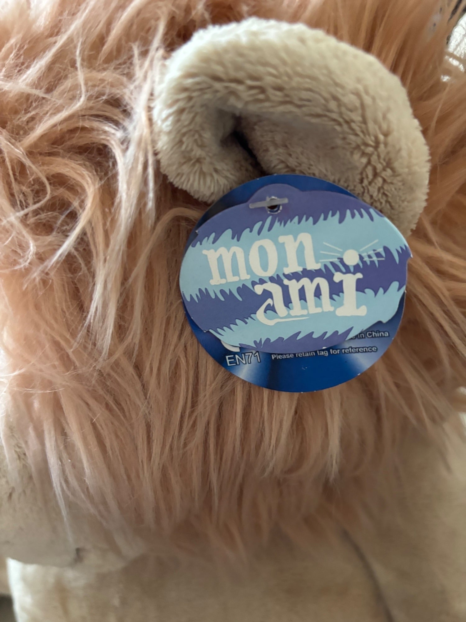 Mon Ami very large soft plush Lion teddy NEW with tags