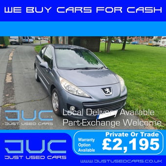 Peugeot 207 1.4 Sport (Manual Petrol) 59 Reg 2010 59,604 Miles