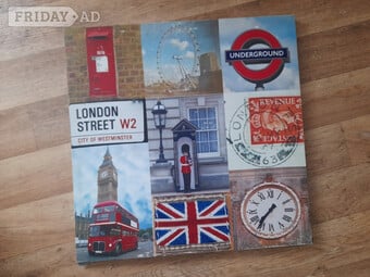 London sights canvas art