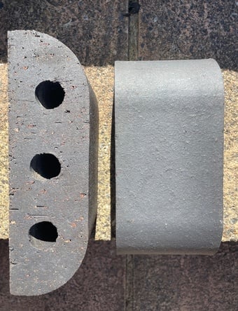 Blue - Bull nosed bricks