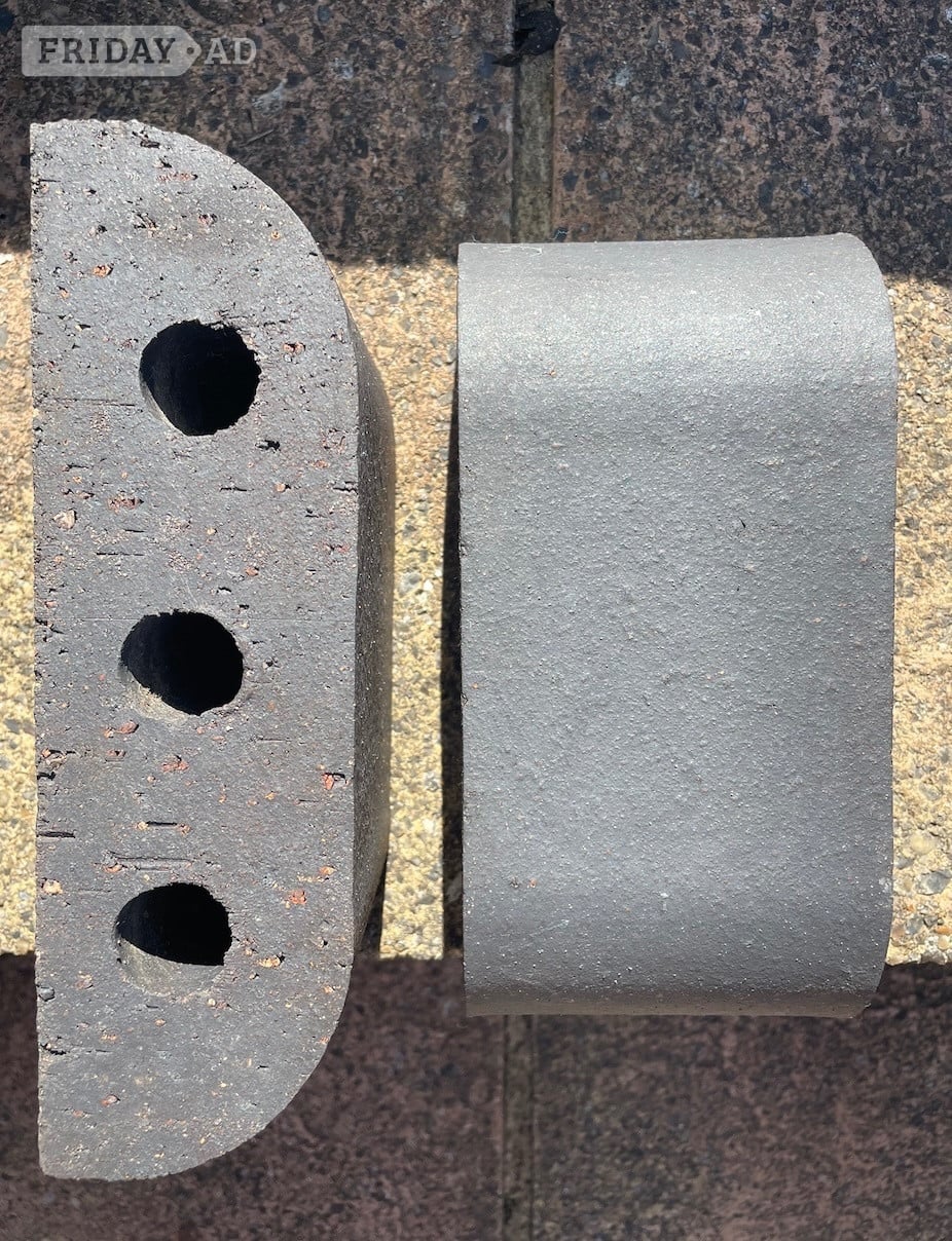 Blue - Bull nosed bricks in Hastings