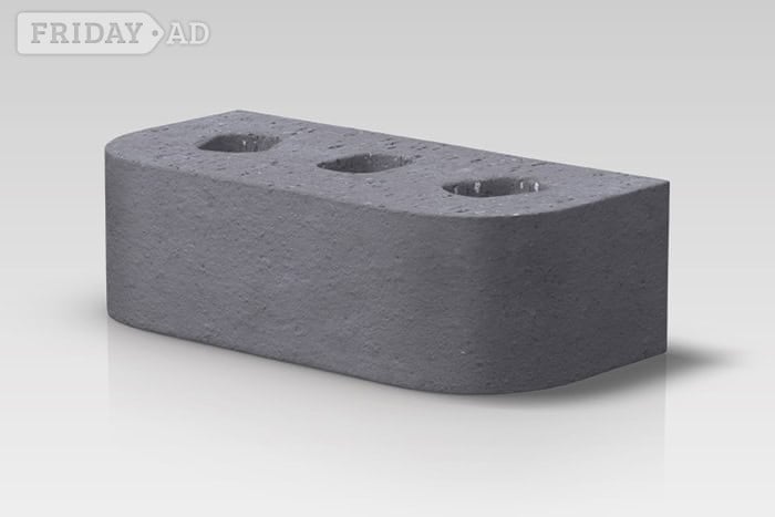Blue - Bull nosed bricks