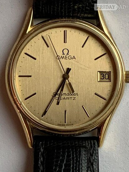 Worthing Omega Seamaster Gents G/P wristwatch circa 1981. 