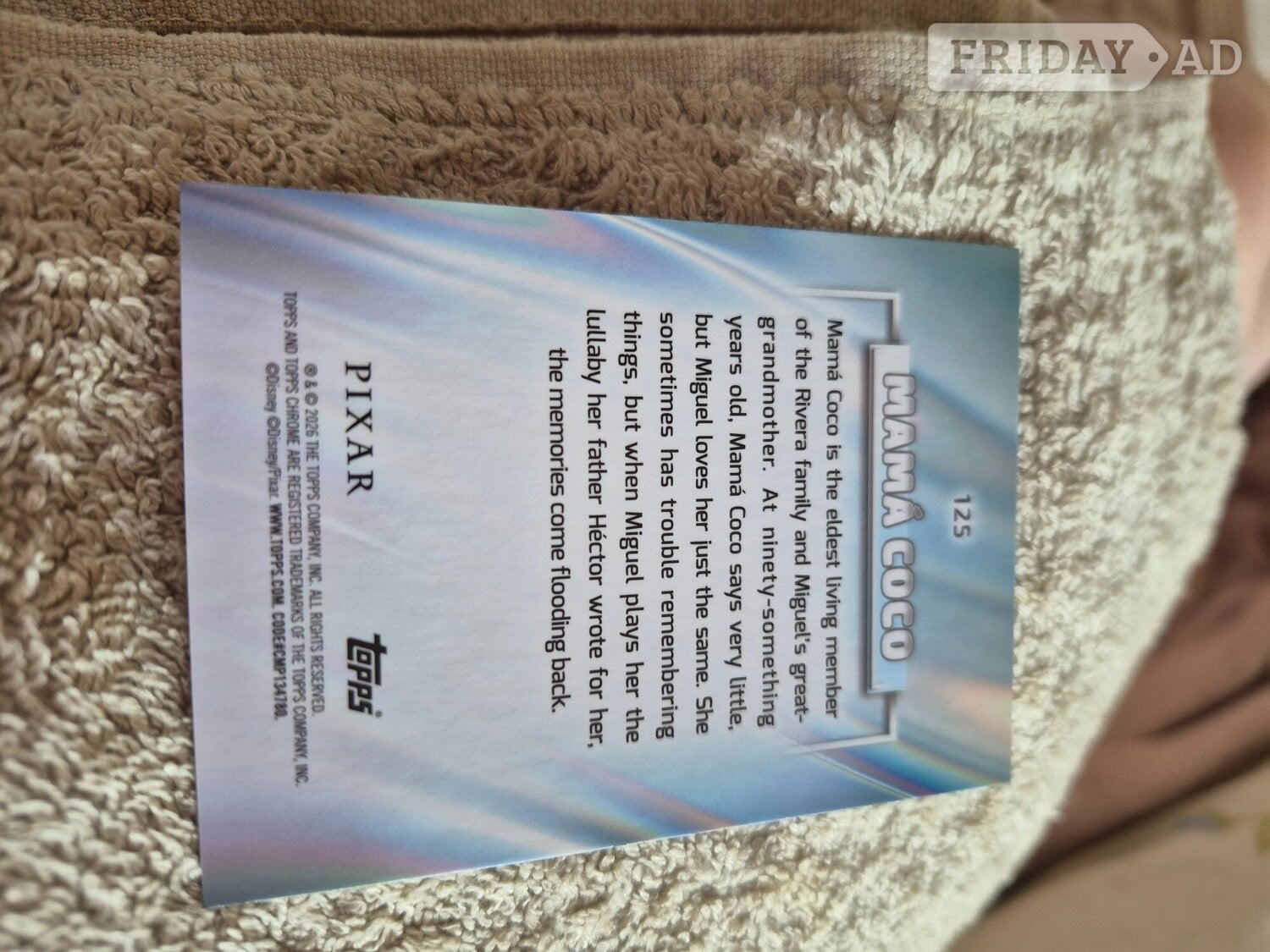 Disney chrome trading cards in Usk