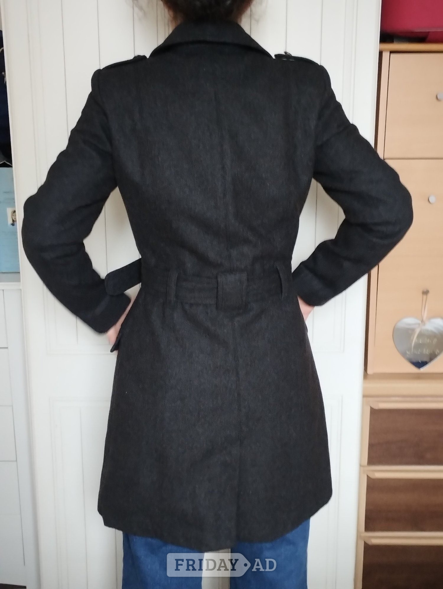 Brighton Wool grey military coat