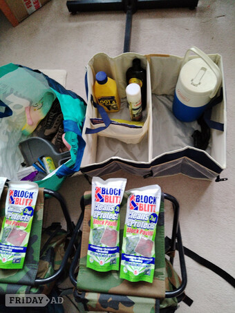 Camping, fishing and assorted job lot