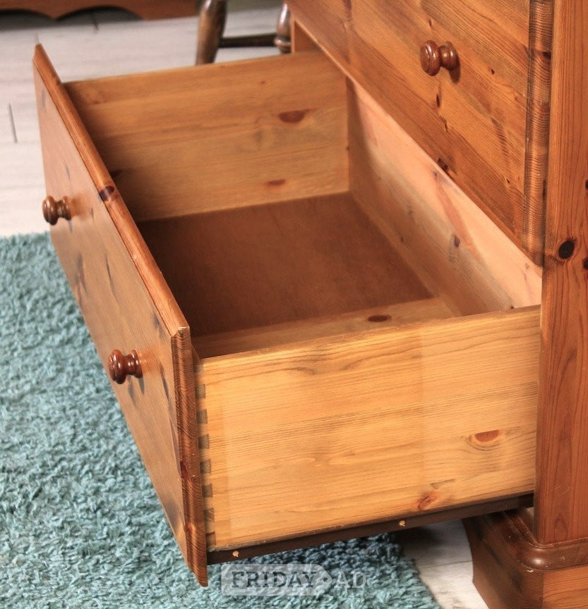 UK Delivery -Ducal Pine Chest Of Drawers Clean Condition 