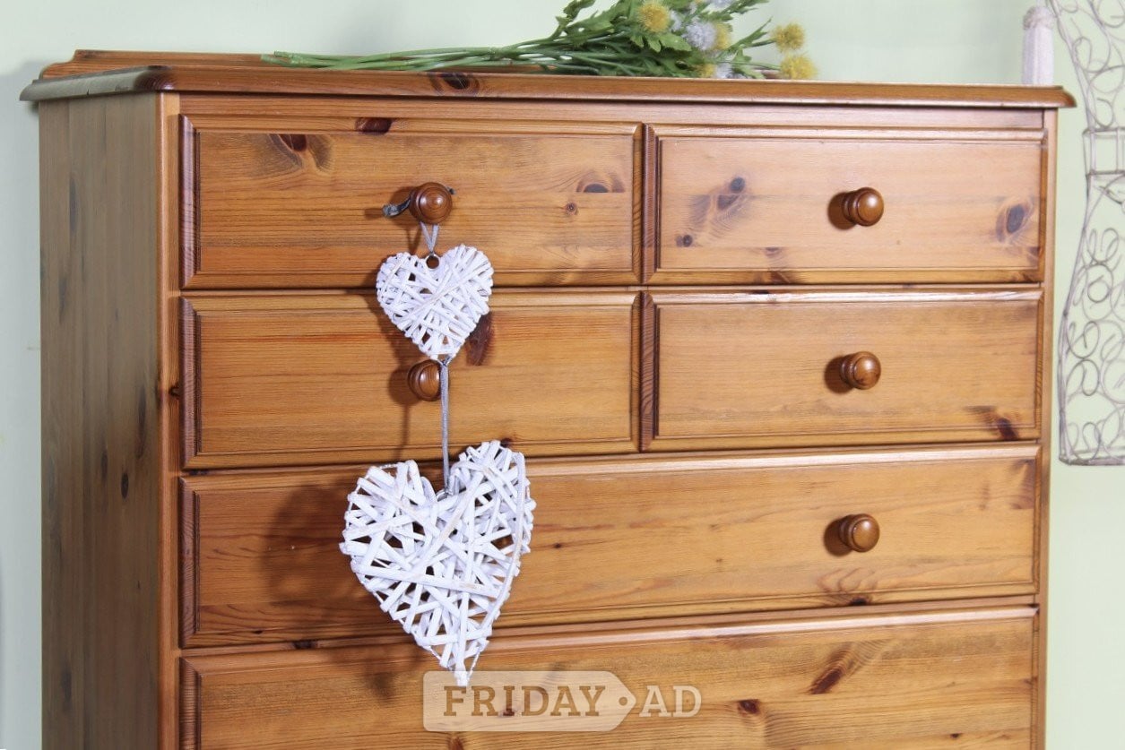Hailsham UK Delivery -Ducal Pine Chest Of Drawers Clean Condition 