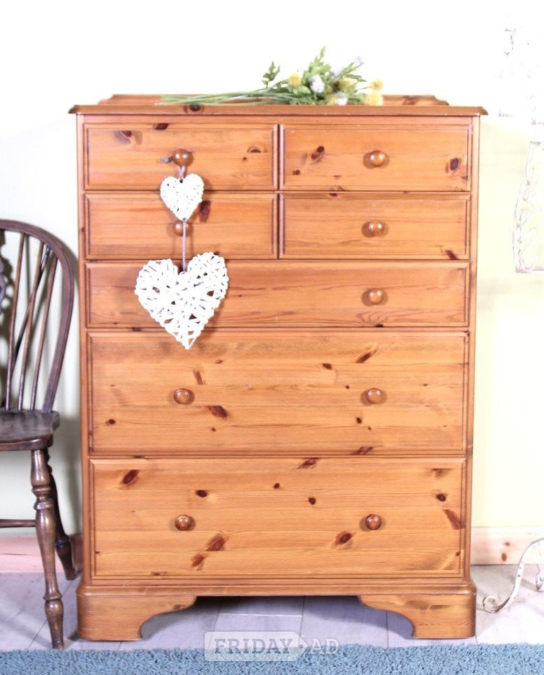 UK Delivery -Ducal Pine Chest Of Drawers Clean Condition  - Furniture in Hailsham