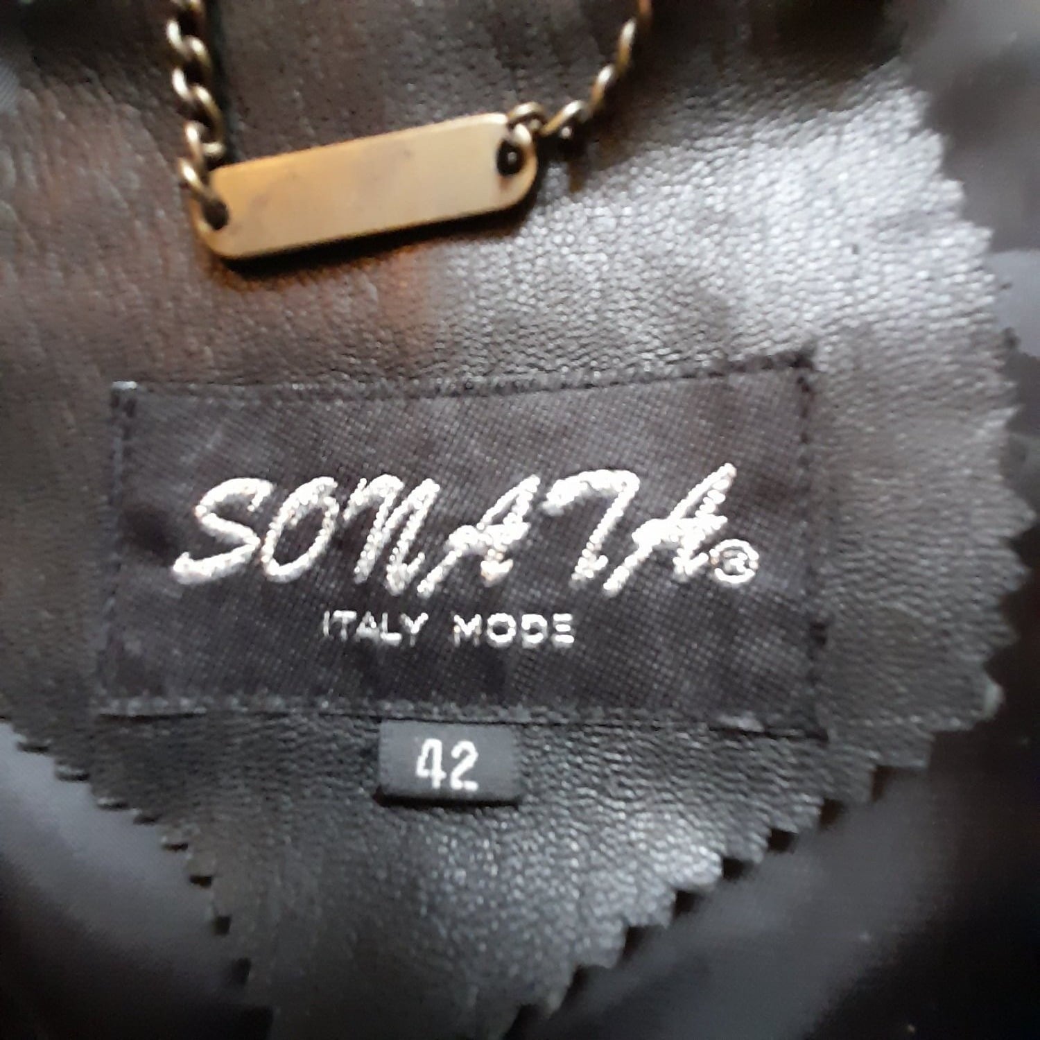 Womans Black leather trench coat - Clothing, Footwear & Accessories