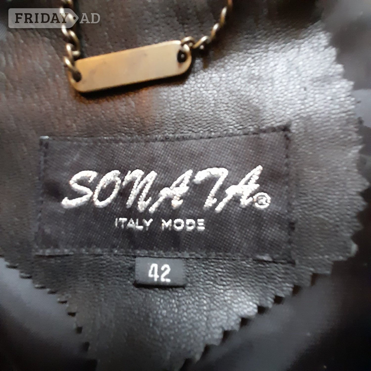 Womans Black leather trench coat - Clothing, Footwear & Accessories
