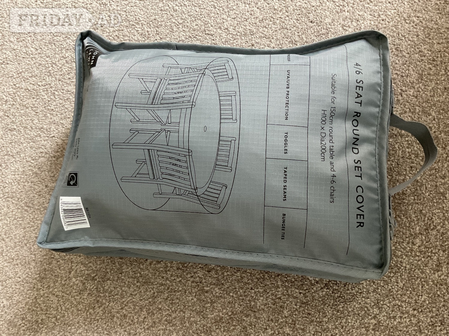 John Lewis table and 4/6 chairs cover. Only used once.  in Uckfield