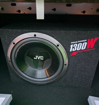 JVC Subwoofer Car Audio Speaker Active Bass Box 1300W