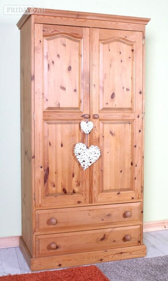 Delivery Options - Cottage Waxed Pine Farmhouse Wardrobe Waxed