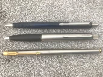 Vintage Parker pens x3