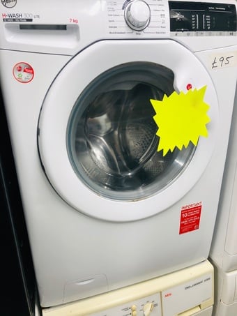 Hoover 7kg load , 1400 spin speed washing machine 