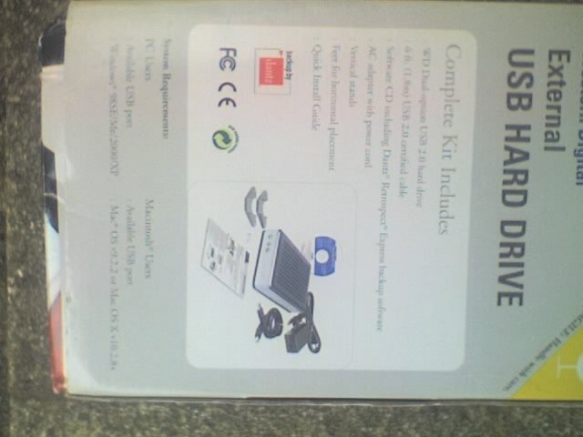Western Digital External Hard Disk Drive 320GB Desktop PC Mac Laptop - Computers & Electronics