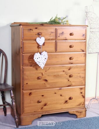 UK Delivery -Ducal Pine Chest Of Drawers Clean Condition 
