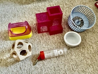 Hamster or small pet accessories for cage