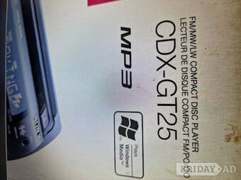 Sony CdX-gt25 Car Radio Rare (Cd Player Aux Stereo Audio Head Uni