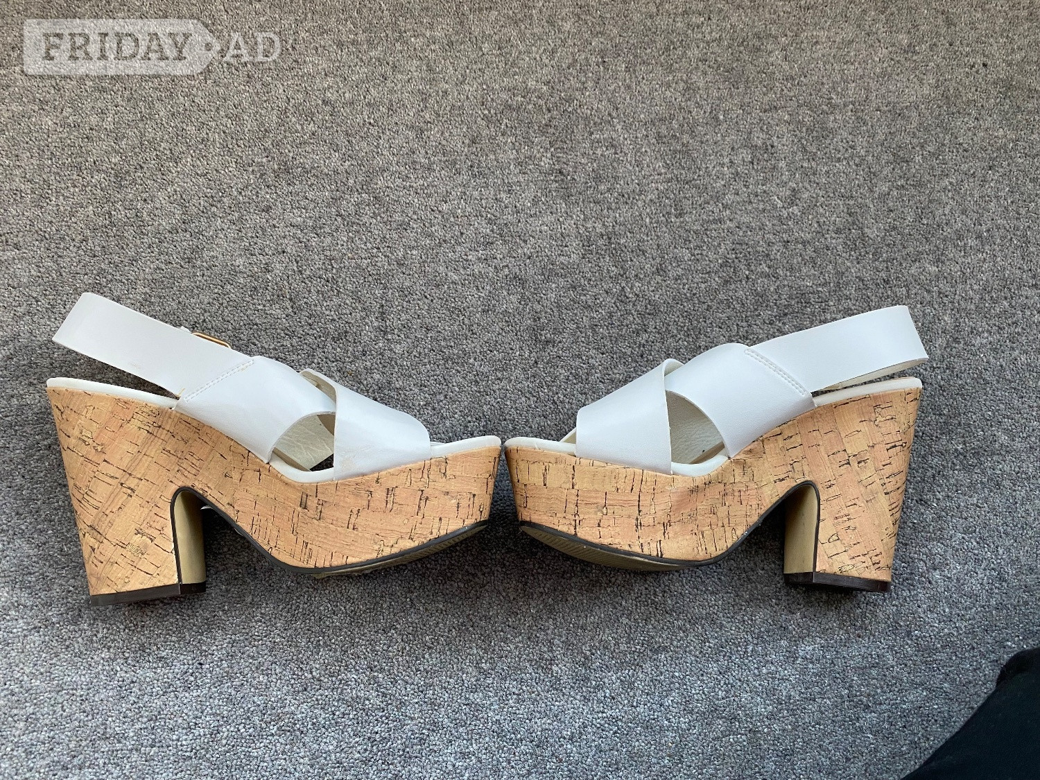 Ladies Cork Platform Wedges - size 6 - Clothing, Footwear & Accessories in Croydon