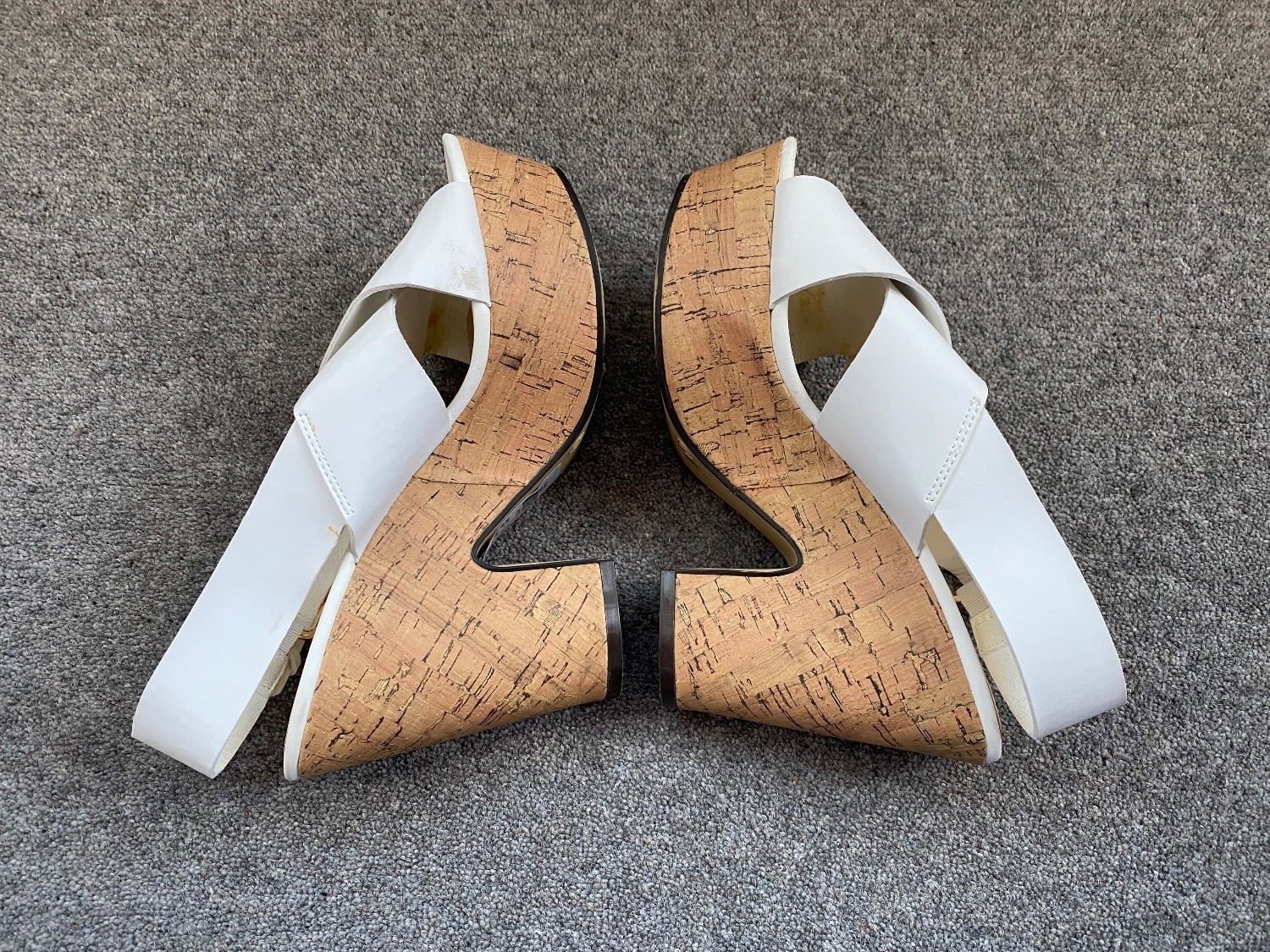 Ladies Cork Platform Wedges - size 6