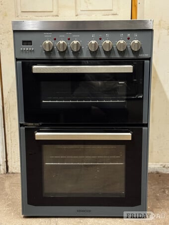 Kenwood electric cooker 60cm ceramic slate grey double oven 3 mon