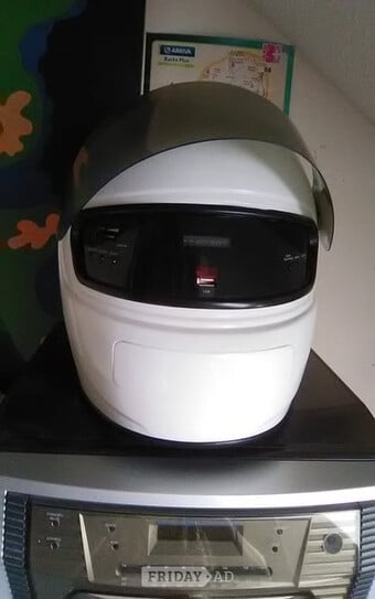 H88 CD Racing Helmet.( )text only.CD has a mind of its own!Has Small remote/Radio/USB/Lead/Ins Manual..