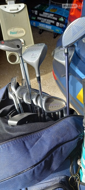 Newmarket Fazer Contender full set  clubs, putter, drivers and head covers, golf bag and trolley plus a few extras. All good condition - ready to T off!
