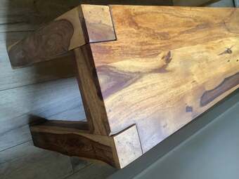 Solid Wood Dining Table & Bench 