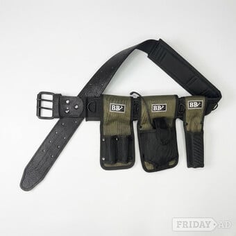 BBI Heavy Duty Olive Green Heavy Duty Nylon Tool Belt Full Set