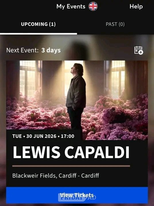 Lewis Capaldi – Live in Cardiff 🎤 Blackweir Fields, Cardiff | Tuesday 30 June 2026
