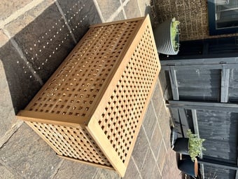 Wooden storage table 