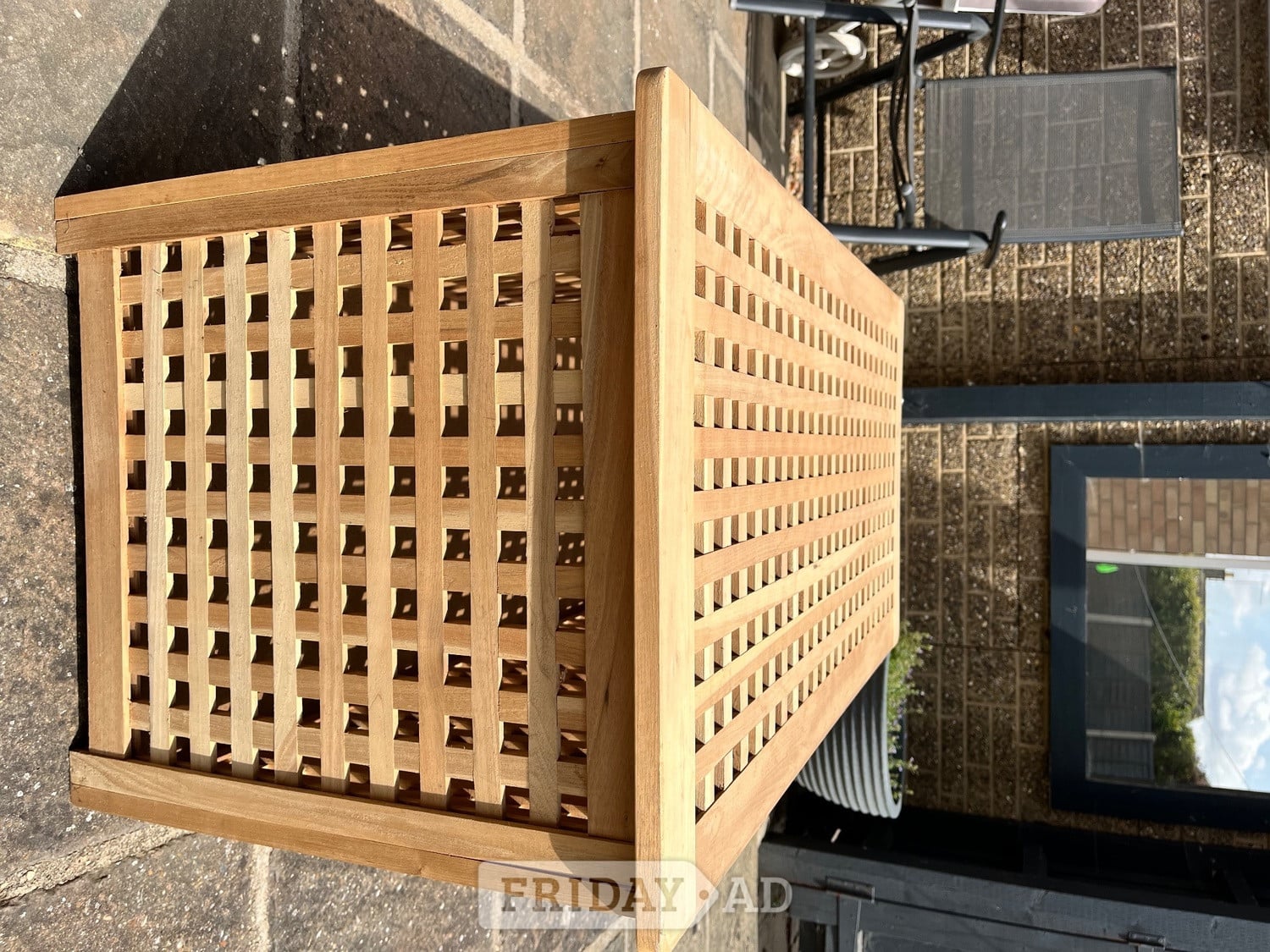 Wooden storage table 