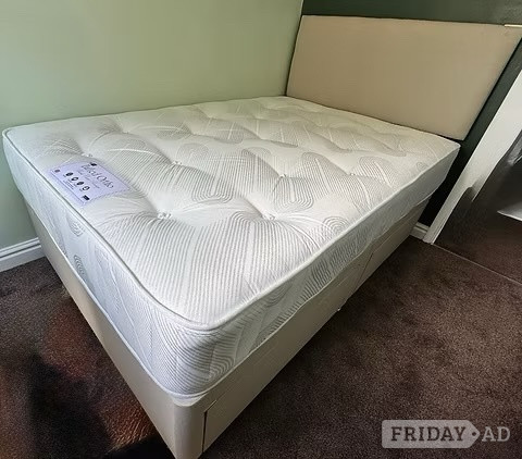 SUPER KING - TENDER SLEEP TUFTED ORTHOPAEDIC MATTRESS DIVAN BASE in Rotherham