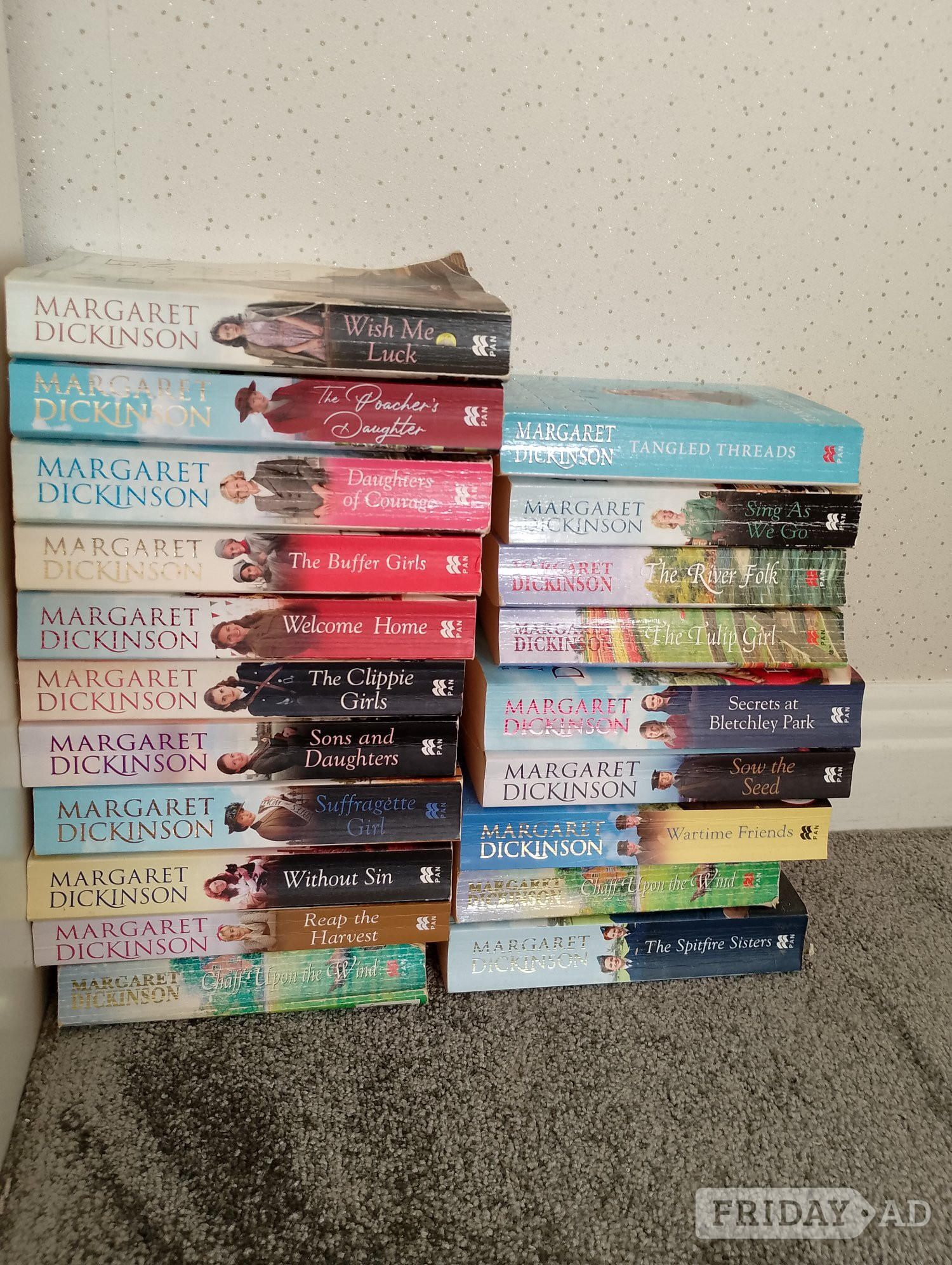 20 x  Margaret Dickinson Books in Seaford