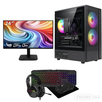 GTR Gaming Infinity PC Bundle Monitor,Keyboard,Mouse Headset