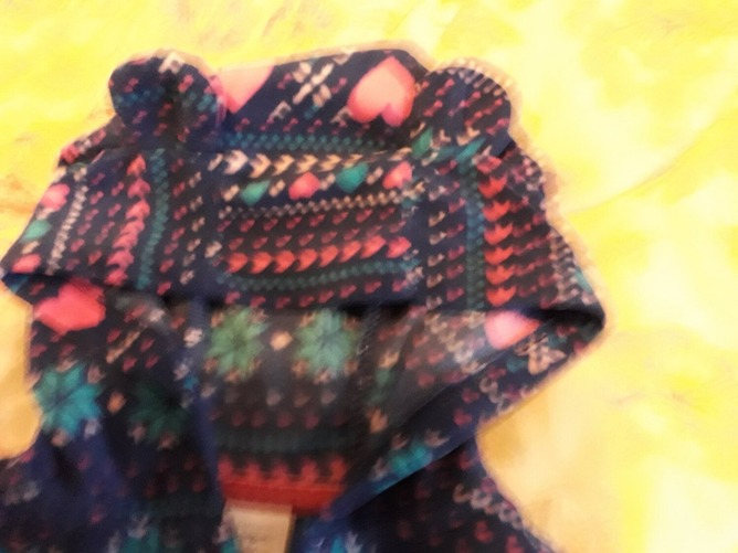 Baby girls fleece with hood
