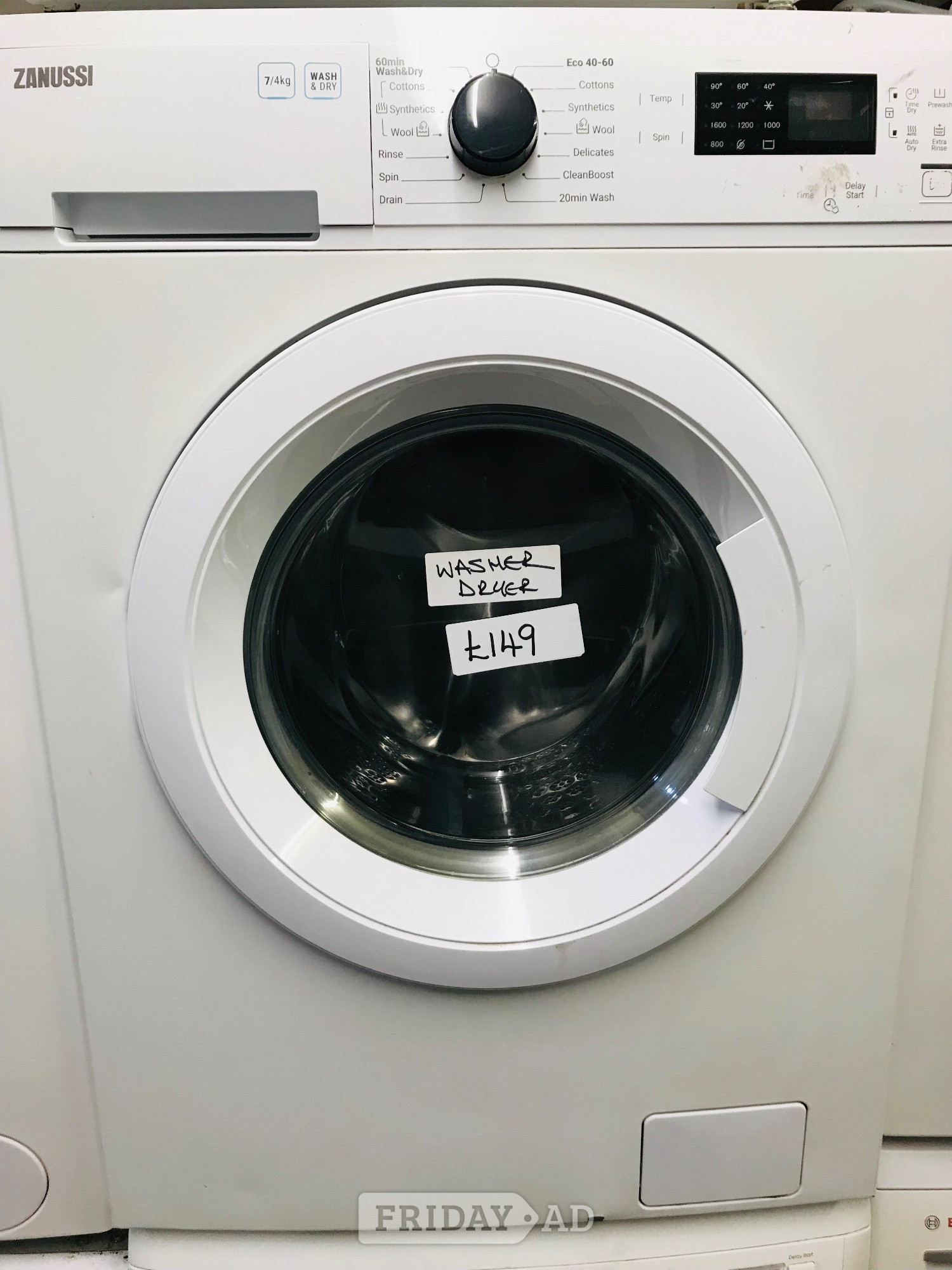 ZANUSSI 7KG WASH & 4KG DRY  WASHER DRYER  in Oxford