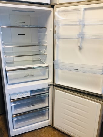 Hisense silver fridge freezer frost free