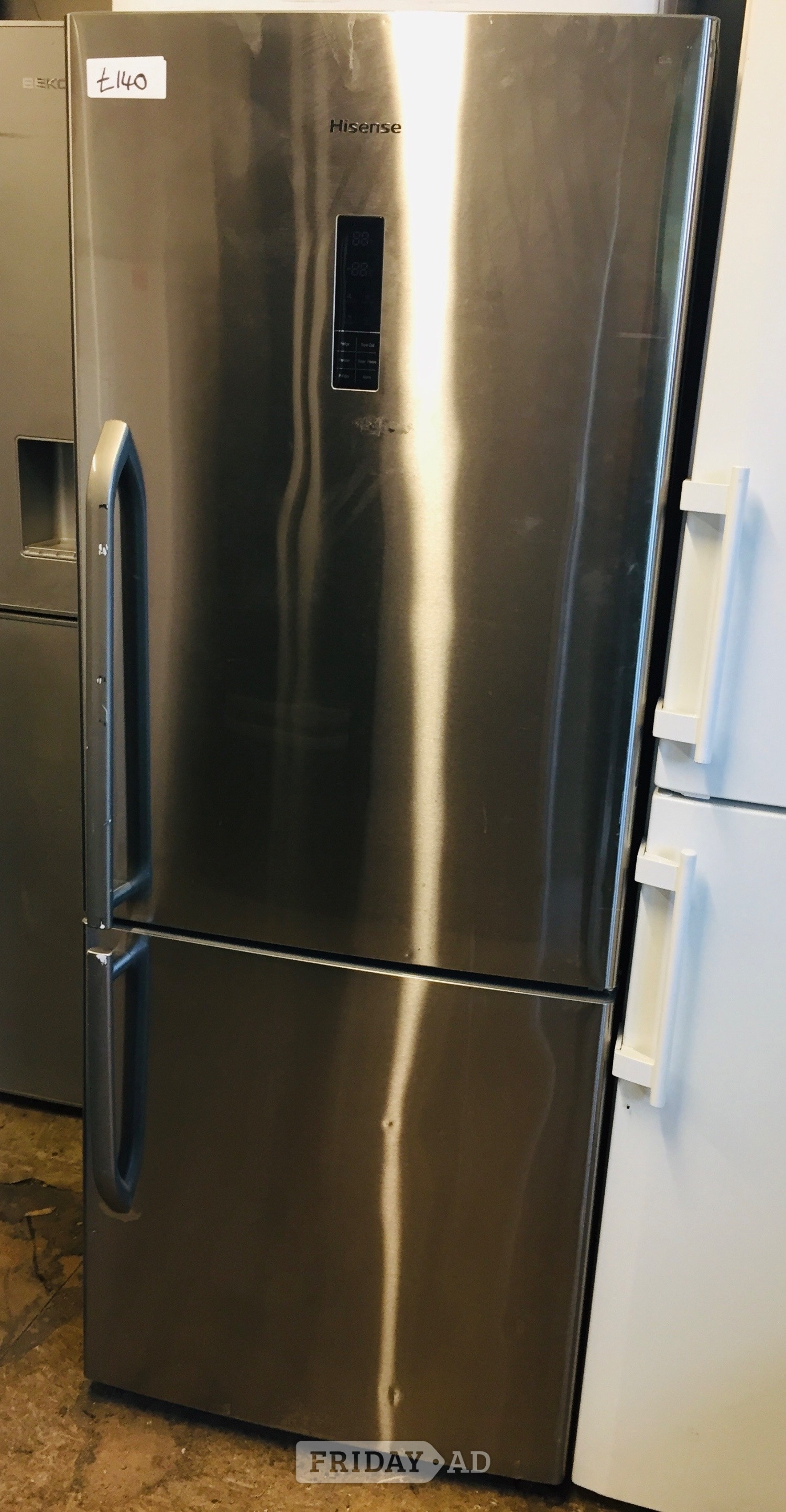 Hisense silver fridge freezer frost free