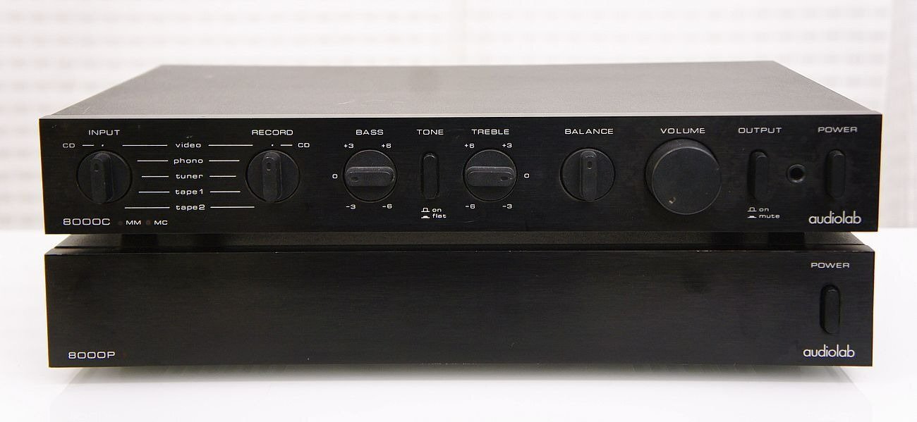 Audiolab 8000P & 8000C - hi-fi Power and pre amplifiers. - Tv, Audio & Cameras