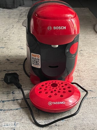 Red Tassimo coffee machine 