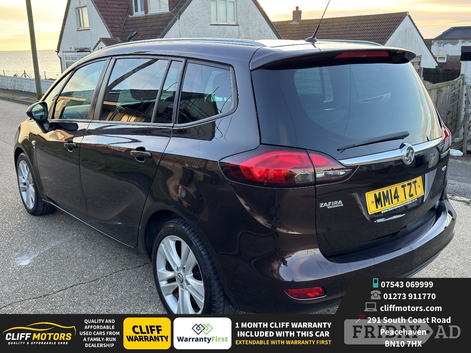 2014 Vauxhall Zafira Tourer SRi - New Years MOT - Parking Sensors - Cars in Peacehaven