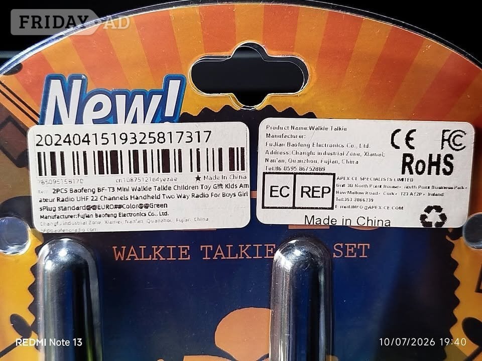 Baofeng BF-T3 Mini Walkie Talkie license-free two-way radio - Hobbies & Leisure in Steyning