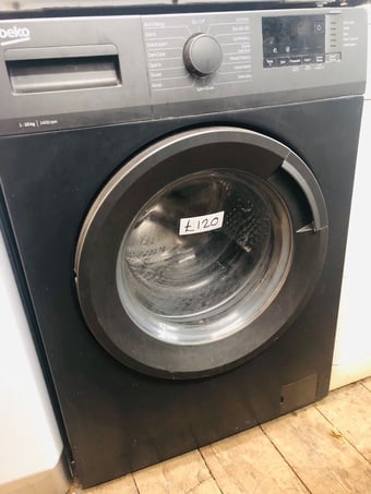 🌈Big Black Beko 10KG load washing machine with large size drum 