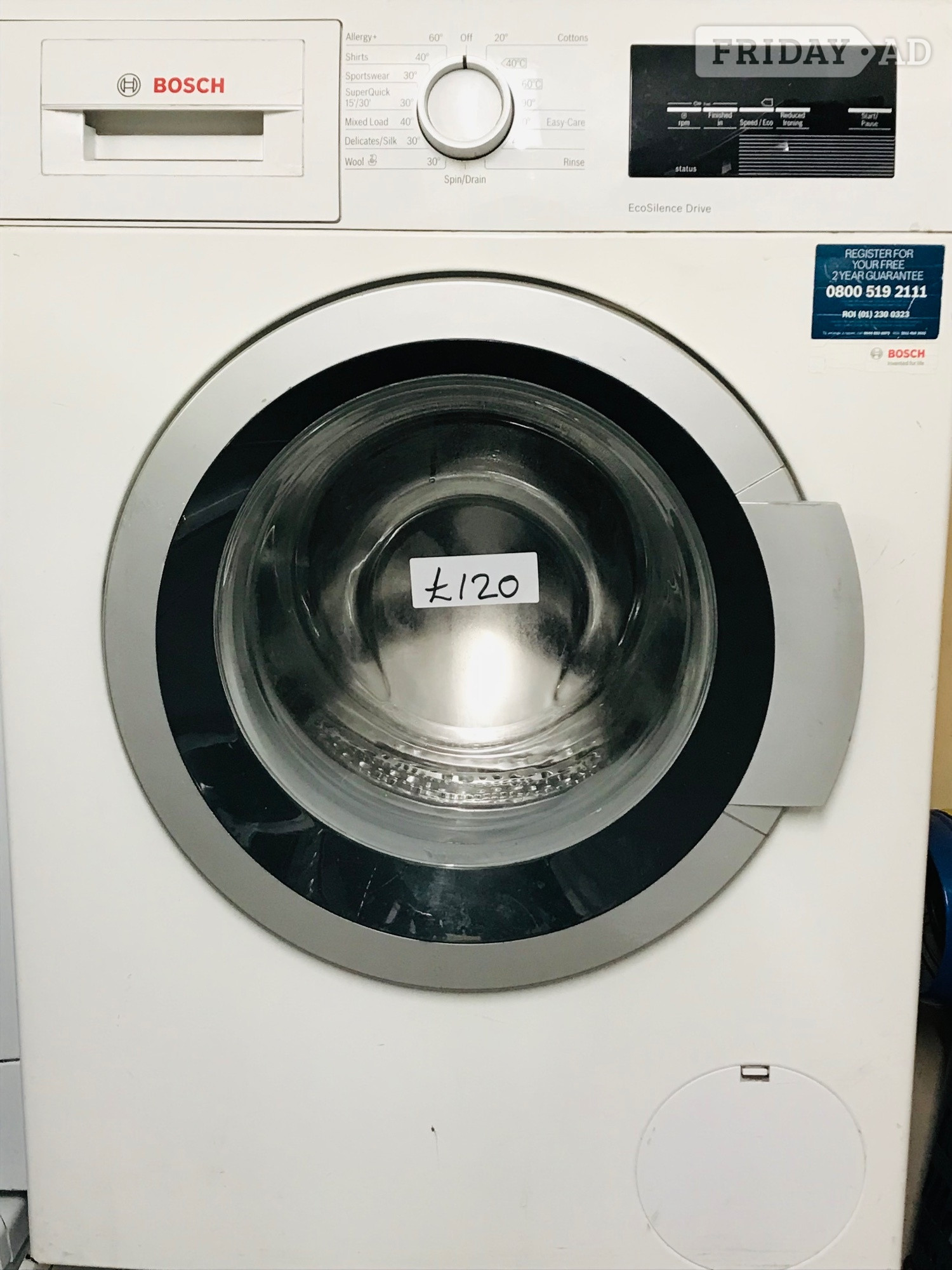 Bosch Eco silence drive washing machine  in Oxford