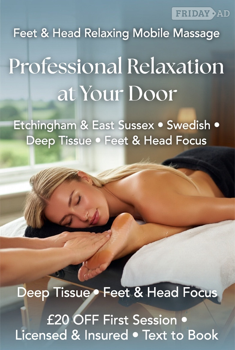 Mobile Massage therapist  in Etchingham