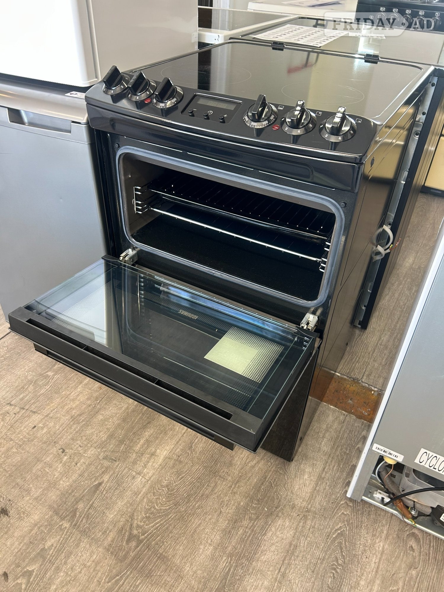 ZANUSSI ELECTRIC 55CM DOUBLE OVEN