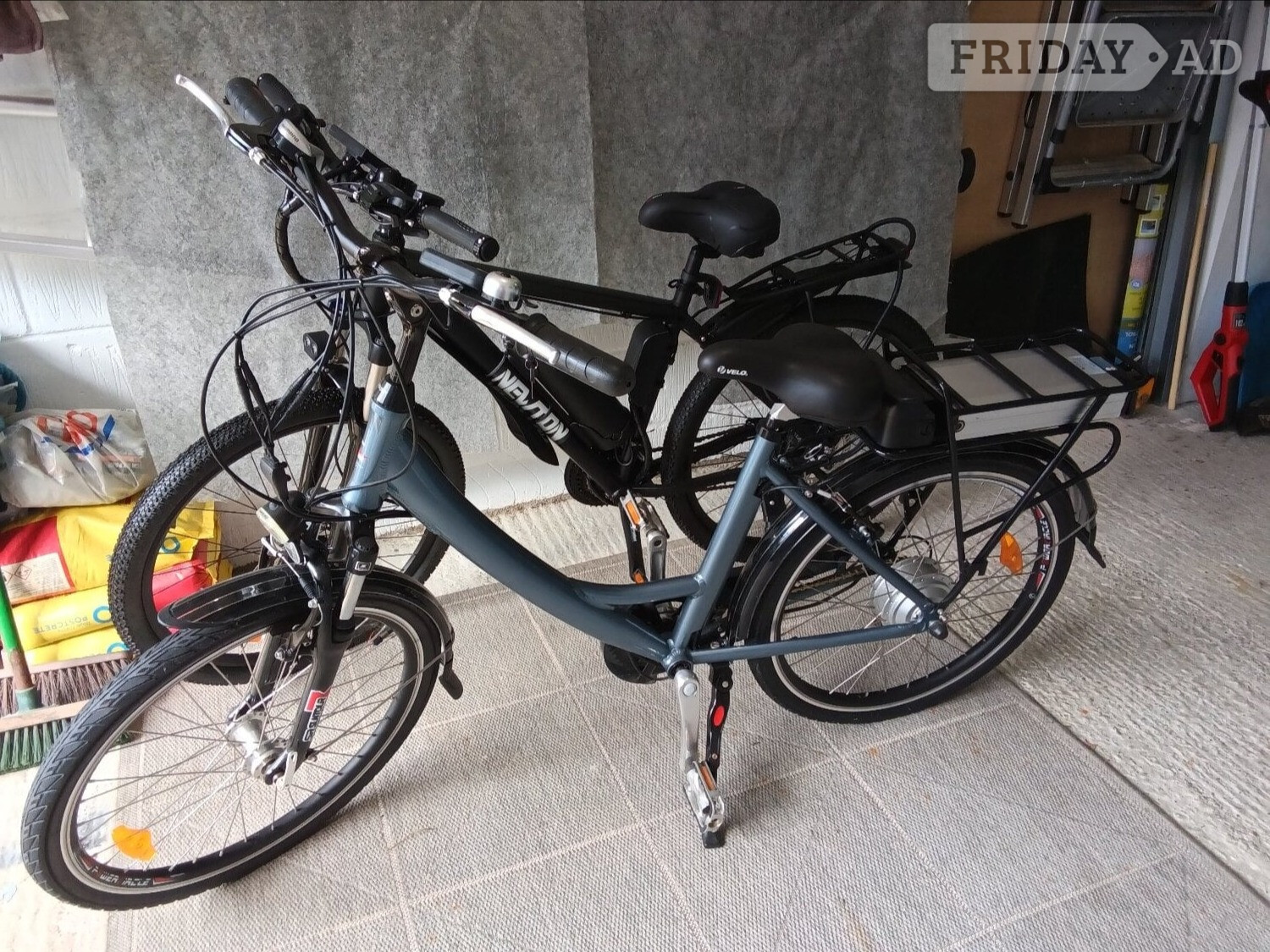 2 electric bikes + tow-ball 2 bike carrier  in Hastings